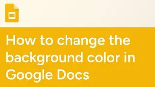 How to change the background color in Google Docs