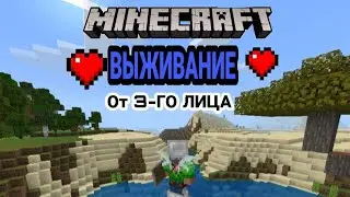 Майнкрафт выживание от 3-го лица(ЧЕЛЕНДЖ)