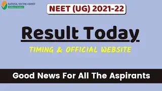 Neet 2021 Result Announce Today