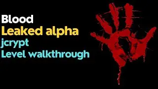 Blood leaked alpha - jcrypt (early E3M8: Catacombs) (full level walkthrough)