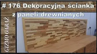 #176 Dekoracyjna ścianka z paneli drewnianych