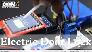 Touch Screen Door Lock System Using 2.4" TFT Screen With 12V Solenoid Door Lock and 5v Relay Module