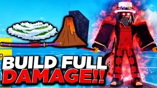 BUILD FULL DANO!! MAGMA COM RAÇA HUMAN É OUTRO NÍVEL NO BLOX FRUITS