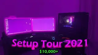 INSANE $10,000 Gaming Setup Tour 2021