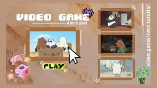 video game pixel intro tutorial | pixel video game intro 🤖 // sunshine cloud