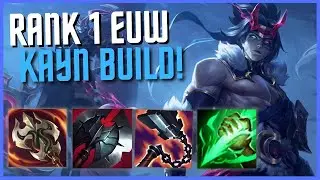 RANK 1 EUW KAYN BUILD (BUILD RAVENOUS EVERY GAME?!)