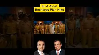 Jio & airtel Recharge plan hike #shorts #jio