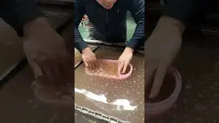 Factory assembly line, water transfer graffiti 