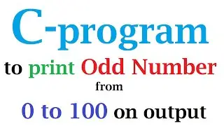C-program to print Odd number from 0 to 100 on output|C-programming|Dev-C++|electro magno