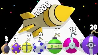 MERGE BOMBS 3D - Upgrade Bomb, New Update Max Level Gameplay 