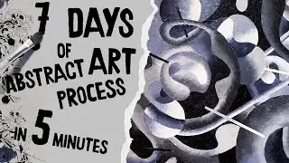 7 days of Abstract Art | Drawing a process to abstract art