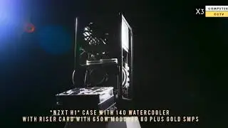 NZXT H1 case with 140 watercooler with riser card with 650W modular 80 PLUS Gold SMPS