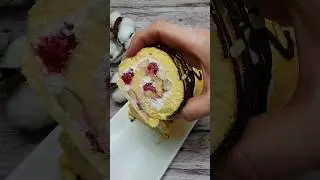 Низкокалорийный РУЛЕТ с творожным кремом