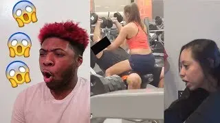 GUY GETS BONER w/ HOT PHYSICAL TRAINER! Caught Cheating by Girlfriend!!! Must See
