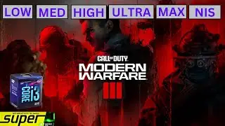 Call of Duty Modern Warfare III(CAMPAIGN) | GTX 1650 SUPER | I3 8100 | All Settings TESTED!