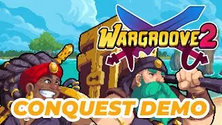 Wargroove 2 Conquest Demo - First Run | No Commentary