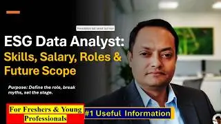 #1 ESG Data Analyst Skills, Salary, Roles & Future Scope| ESG Careers|