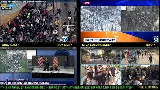 George Floyd Protests / Riot Watch - June 1, 2020 [Quad View]