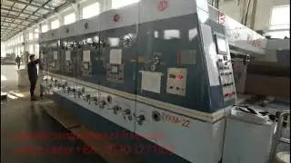 lead edge feeder three color printer slotter die cutter machine with stacker machine