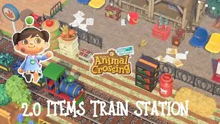 2.0 Items Train Station Speed Build // Animal Crossing New Horizons
