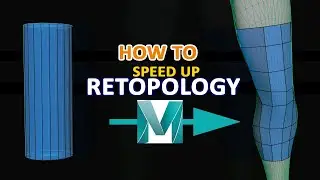 How to speed up retopology in Maya 2022 using primitives 