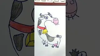 C For Cow Drawing #shorts #cow #drawing