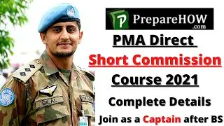 PMA Direct Short Service Commission 2021 - Join Pak Army as a Captain After Graduation - Admissions