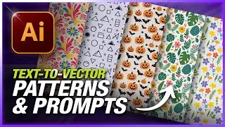 NEW AI Generated Patterns in Adobe Illustrator + BEST PROMPTS