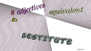 destitute - 8 adjectives meaning destitute (sentence examples)
