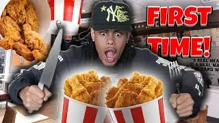 Black Guy Tries Fried Chicken For The 1st Time In His Life... *Not Clickbait*