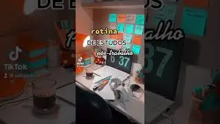 Rotina de estudos pós-trabalho. #shorts
