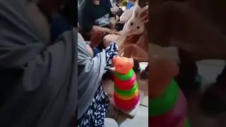 aurora perdana ikut acara ulangtahun tetangga🤗🤗