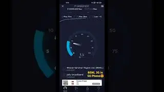 Bsnl 3g Speed Test || In 5G Smartphone (5G Mode)