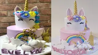 Two Tier Unicorn Cake | Unicorn Theme Cake | Unicorn 🦄 Birthday Cake