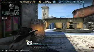 on fire