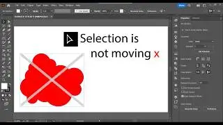 How to fix selected object is not moving in Adobe Illustrator 