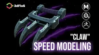 Stylised Claw Speed Modeling - Autodesk Maya 2020, Substance 3D Painter