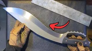 100% handmade the Sharpest Kukri Combat knife with swedish RWL34 Steel ｜MetalCraftingMaster