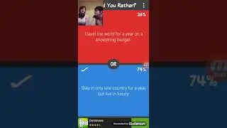 A video with my sister | Would you rather?