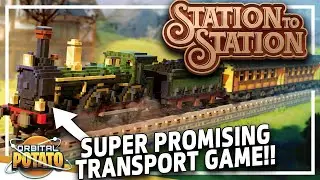 NEW Minimalist Train Game!! - Station to Station - Rail Automation Game