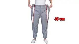 A great sewing trick how to downsize pants easily to fit you perfectly!