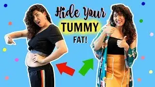 How to Hide TUMMY FAT+ Outfit ideas for Indian Girls | StyleMeUpWithSakshi