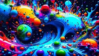 Soothing Waves of Colors - Abstract Liquid Background Video Screensaver Copyright Free 4K No Sound