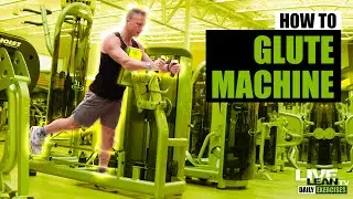 How To Do A STANDING SINGLE LEG GLUTE KICKBACK MACHINE (Life Fitness) | Exercise Demonstration Video