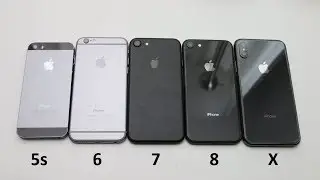 Unboxing iPhone X Space Gray vs. iPhone 8/6/5s Space Gray vs. iPhone 7 Black (S1-E5)