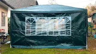 We assemble a tent pavilion in 1 minute. 3x4 cc-zt-002. Unpacking. What's in the kit?