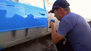 Покрасить автомобиль своими руками не имея навыков ! Красим русский бумер !