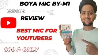 Best Mic For Youtube Videos || BOYA BY M1 Review in HINDI || BJ Dost