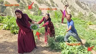  husband prevented  second lady from picking green cucumbers in  garden of the first lady,  patient.