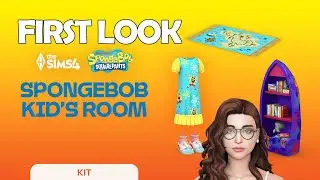 👀 First Look: Sims 4 SPONGEBOB Kids Room Kit! (Items & Review)